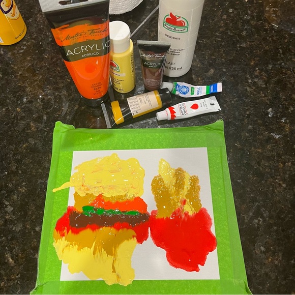 “Burger&Fries” Acrylic Painting by Talented Dachshund - Picture 6 of 8